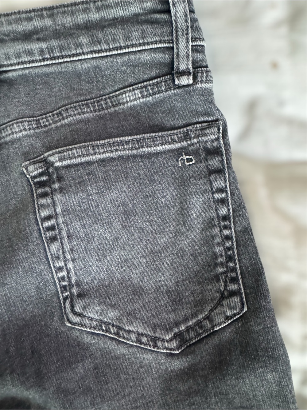Women's Rag & Bone Casey High-Rise Harley Wash Cropped Ankle Flare Jeans Size 28 - Picture 10 of 10